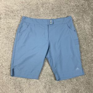 Adidas 3 Button Fly Blue Climalite Athletic Golf Shorts Men’s Large Pocket